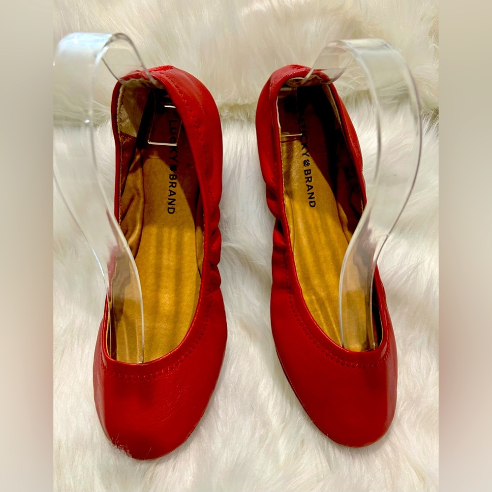 Lucky brand red flats